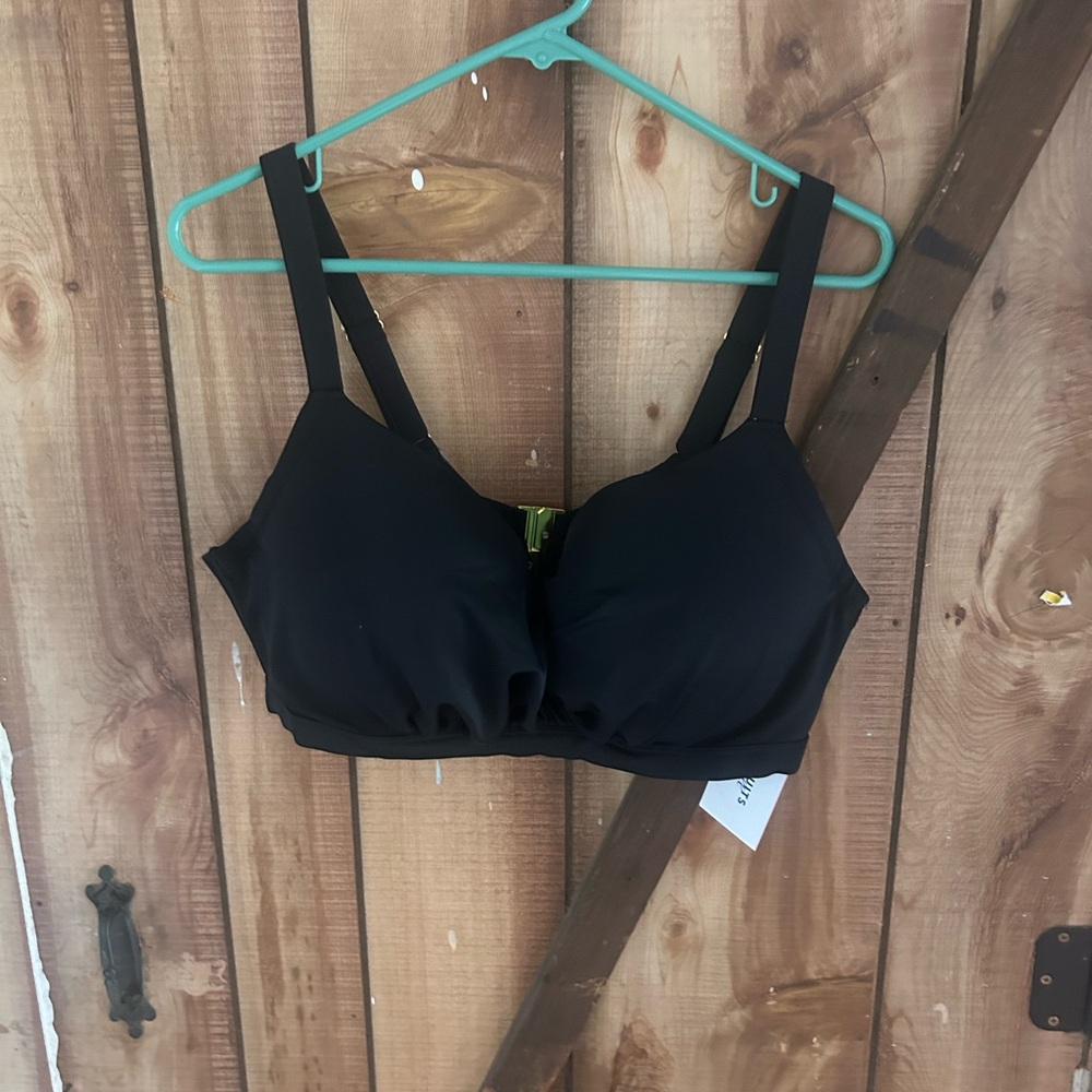 NWT Swimsuits for all black full coverage bikini t